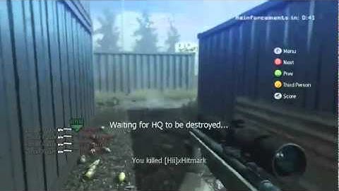 Cod4 EPIC Killfeed m40a3 HD HCHQ with crazy reactions! (MUST WATCH)