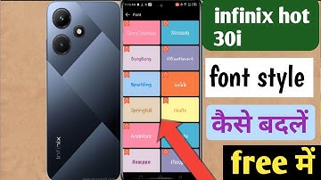 how to change font style infinix hot 30i/font style kaise change kare free /writing kaise change krn