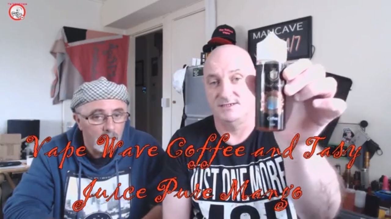 Two e-liquids from Vape Wave, Coffee and Tasty Juice Pure Mango