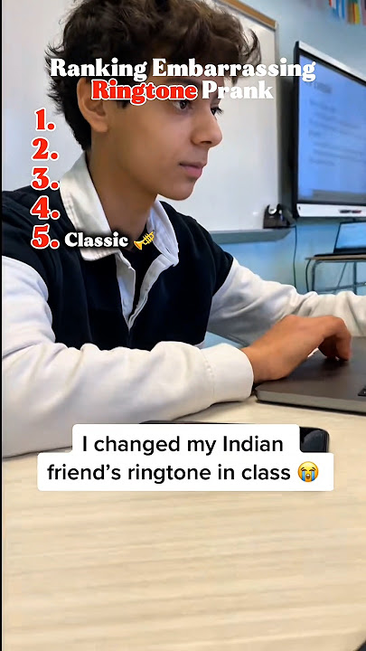 Ranking Embarrassing Ringtone Prank πΆππ #funnyshorts #ringtone #prank