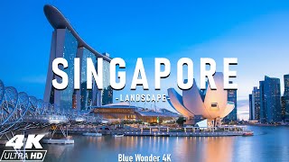 Singapore 4k - Relaxing Music With Beautiful Natural Landscape - Amazing Nature