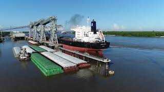 ADM New Shiploader Dock - Loading of First Vessel