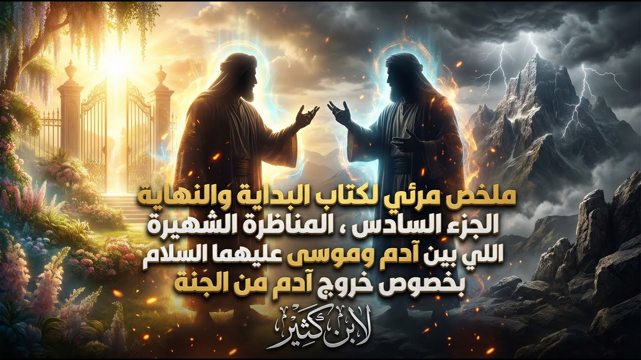 لماذا أخرجنا آدم من الجنة؟ المناظرة الكبرى بين آدم وموسى عليهما السلام | البداية والنهاية جزء السادس