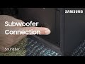 How to manually connect the subwoofer to your 2018 Soundbar | Samsung US