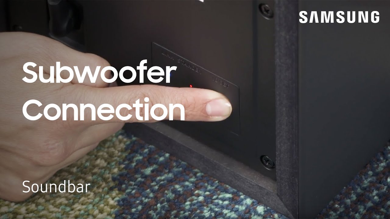 subwoofer to your Samsung soundbar