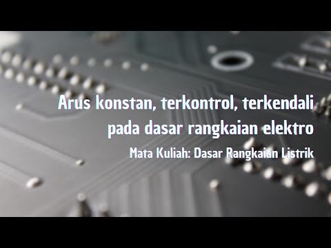 Video: Apa itu arus konstan dan tegangan konstan?