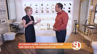 Studio41 Home Design Showroom has the very latest in kitchen and bath  accessories and design - YouTube