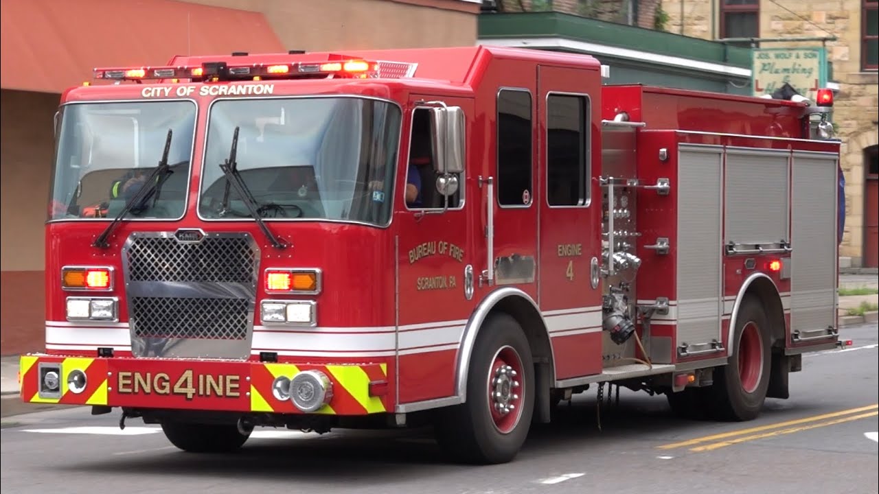 Scranton Fire Department Engine 4 Responding YouTube