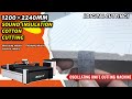 Decorative material sound insulation cotton cutting machine, cutting 1200 x 2240mm