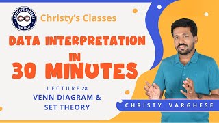 #28 | Venn Diagram & Set Theory | Aptitude in 30 Minutes | UPSC CSAT | Christy Varghese