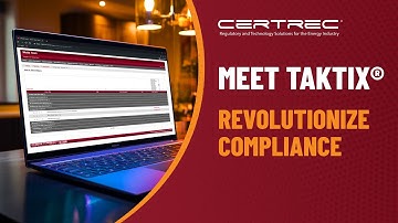 Introducing TAKTIX® by Certrec® - Revolutionizing Compliance with Custom Workflow Automation