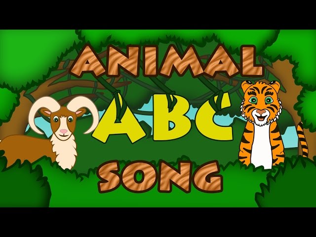 ABC ANIMALS SONG Learn ABC Song Animal Songs for Kids Preschool by 123ABCtv class=