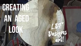 Creating an Aged look - Mixed media art tutorial