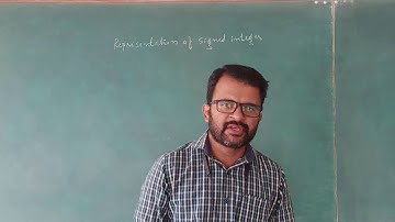 Data representation signed integer