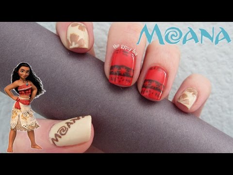 Disney&rsquo;s "Moana" Nail Art Design | TheGypsyBox