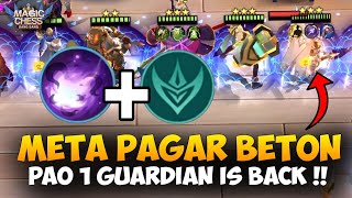 KERAS BANGET COMBO INI !! META PAO 1 GUARDIAN IS BACK?? Magic Chess Mobile Legends Combo Terkuat?