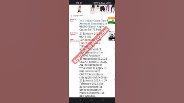 Coast Guard Assistant Commandant 1/2024 online form #shorts #coastguard