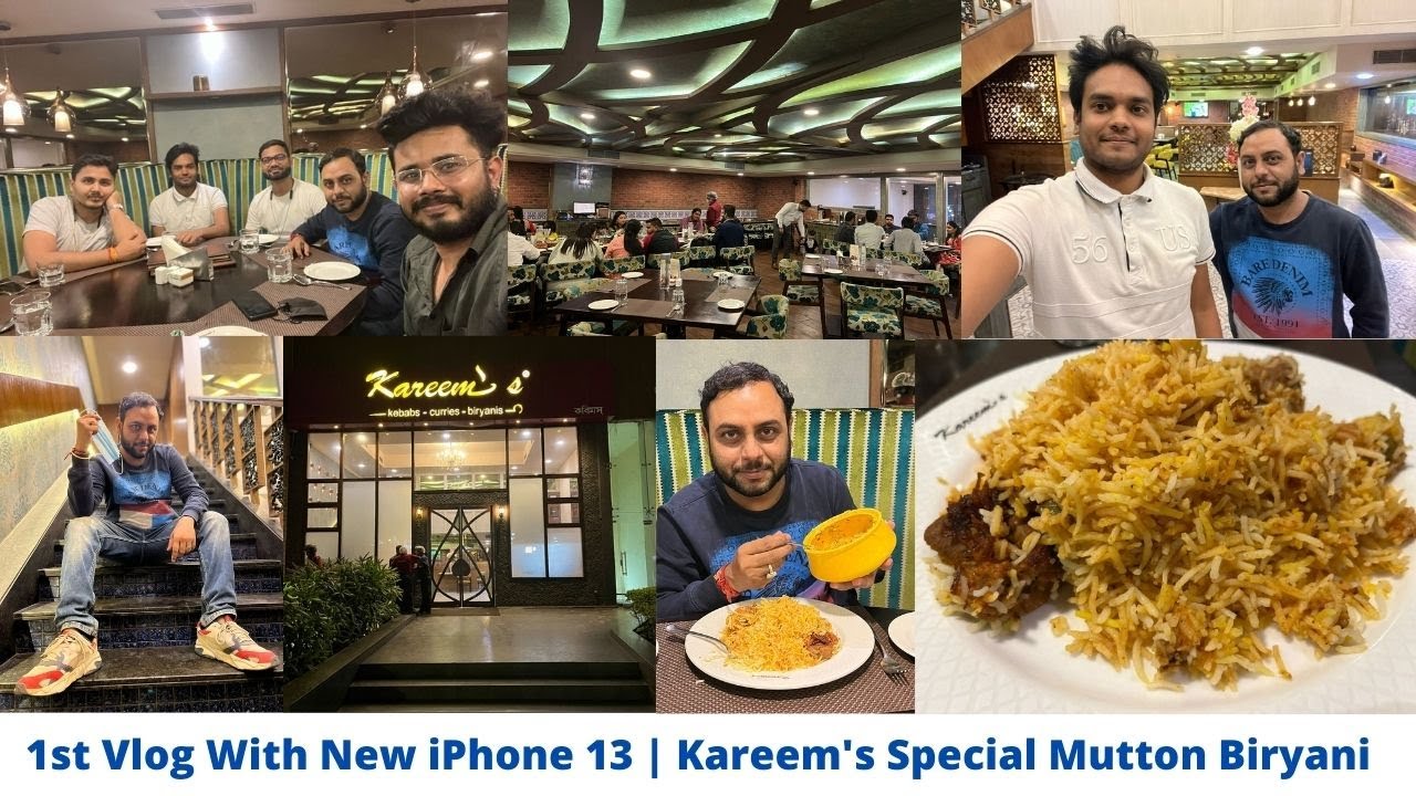 Kareem's Kolkata | Kareem's Special Mutton Biryani | 1st Vlog In iPhone 13 | Trip2Watch