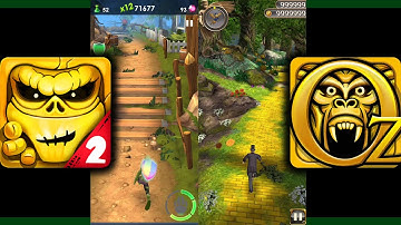 Zombie Run 2   Monster Runner Game Vs Temple Run Oz
