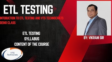 Introduction to ETL TESTING DEMO CLASS -8210139296