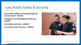 CTE Program Application and Approval Process - Law, Public Safety & Security