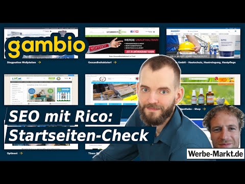 Gambio SEO mit Rico: Startseiten-Check für Ranking & Shop-Besucher