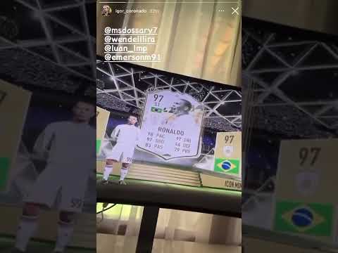 ايغور كورنادو يبدو سعيد ا بعد ظهور الظاهرة رونالدو له في بكج فيفا