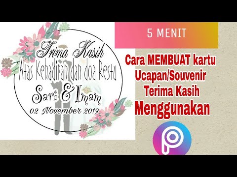 Hanya 5 Menit Cara Membuat Kartu Ucapan Di Souvenir Dengan Picsart Youtube