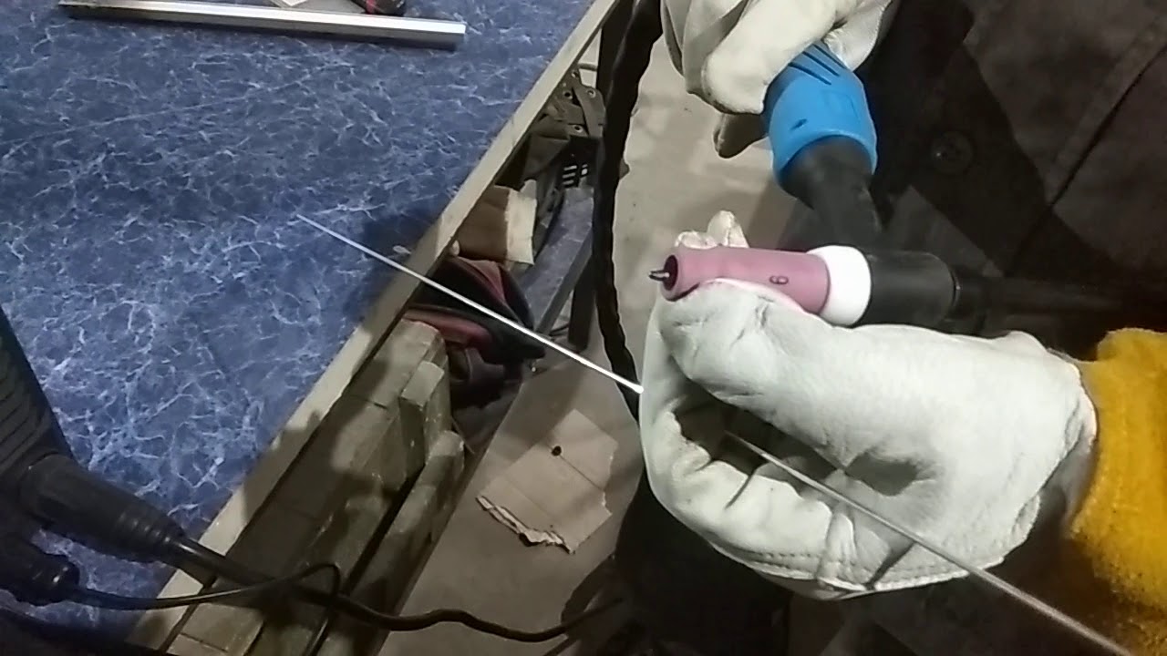 Спика ТИГ 200 пробная сварка алюминия. - YouTube