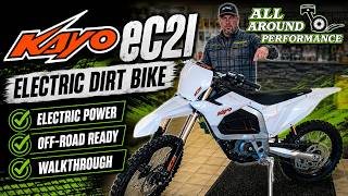 Kayo eC2i electric dirt bike walkthrough by dealer.