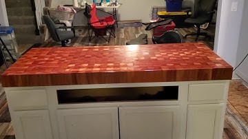 Island butcherblock countertop