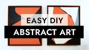EASY DIY ABSTRACT PAINTINGS | Make your own art! 🎨🖌️