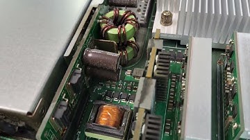 Inside of damaged Cisco Catalyst 3850 switch, don