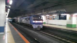 【貨物を牽引する‼】EF200形機関車通過‼/EF210 type locomotive passing!!