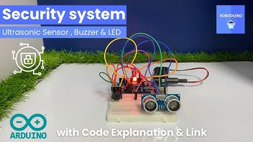🚨Ultrasonic Sensor distance based Security System using Buzzer & LED💡Arduino UNO Project 