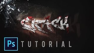 Concrete Bloody Text Effect (   Free PSD) | Photoshop Tutorial