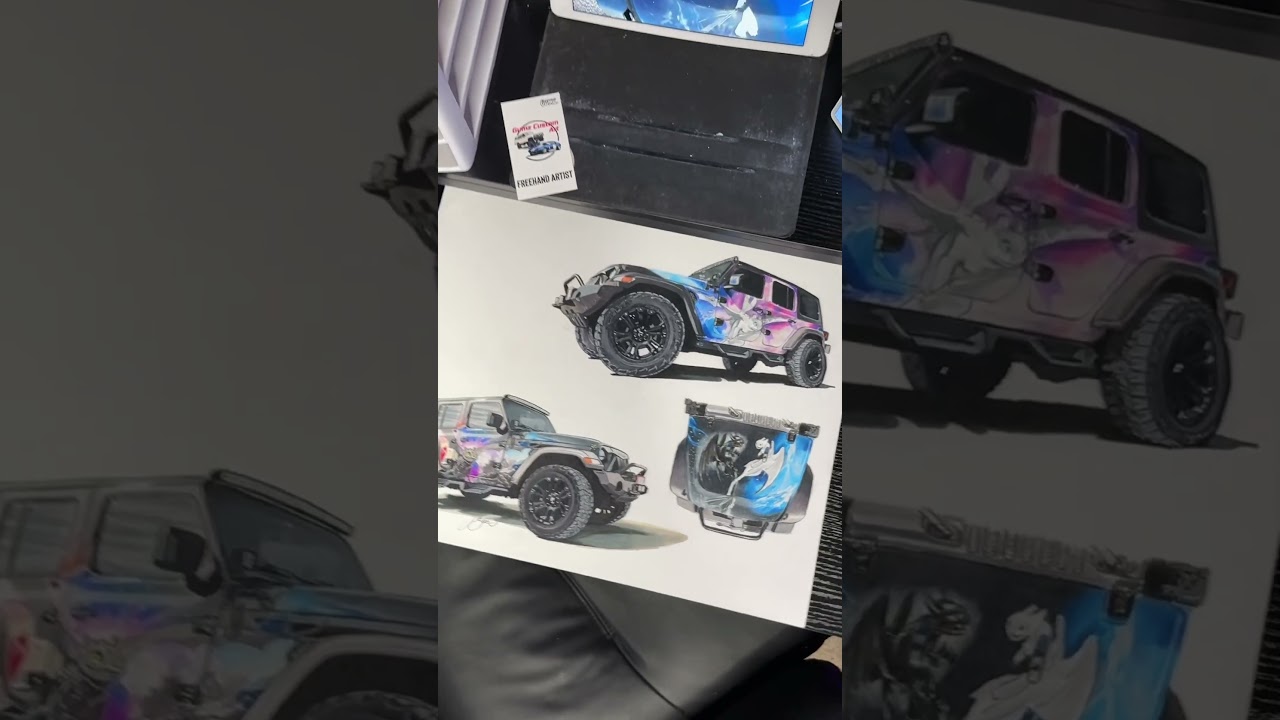 Jeep Wrangler Drawing #jeep #automobile #lexus