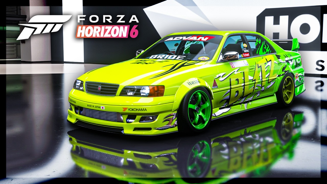 Forza Horizon 6 Toyota Chaser Customization! (Window Stickers, Mis-matched Wheels, etc)