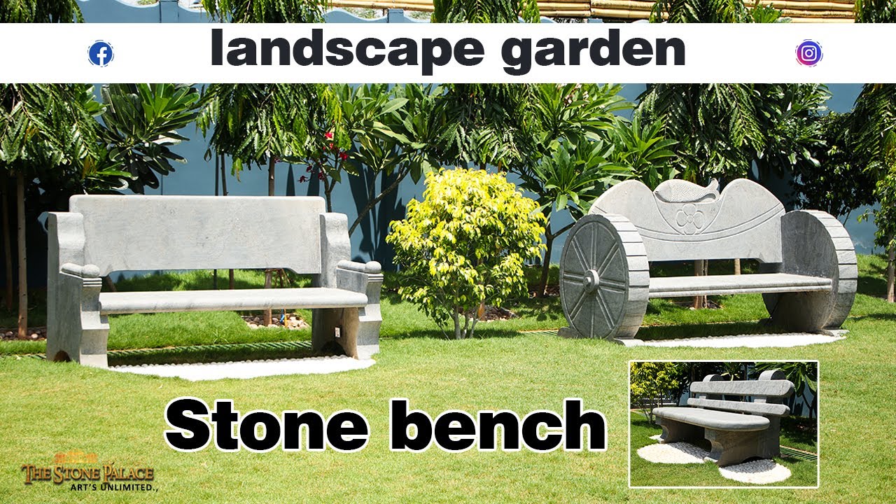 Garden stone bench || stone bench || bench model || outdoor stone bench || garden ideas || bench