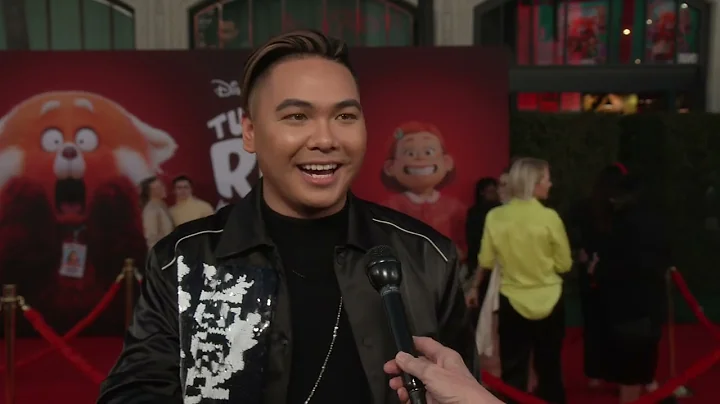 Topher Ngo Interview 'Turning Red' Red Carpet