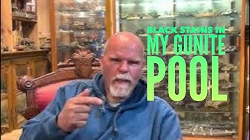 Black stains in my gunite pool