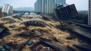 三峡大坝告急！长江水位失控！致命洪水逼迫100万人恐慌出逃！