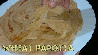 How to make wheat parotta | ಗೋಧಿ ಹಿಟ್ಟಿನ ಪರೋಟಾ | soft and layered homemade wheat parotta | Rcp-12