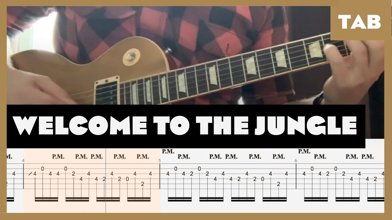 Guns N Roses   Welcome to the Jungle   Guitar Tab  Lesson  Cover  Tutorial