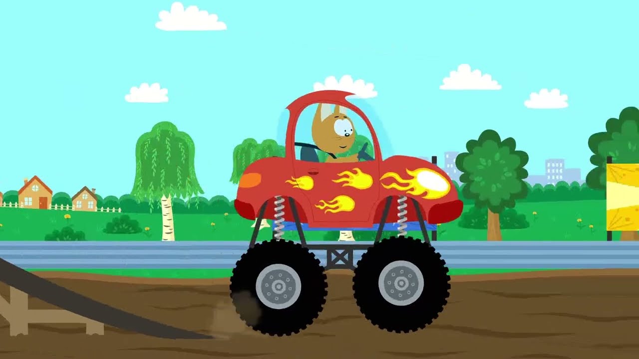 Котенок и волшебный гараж - Котэ представляет Мультики про машинки ...