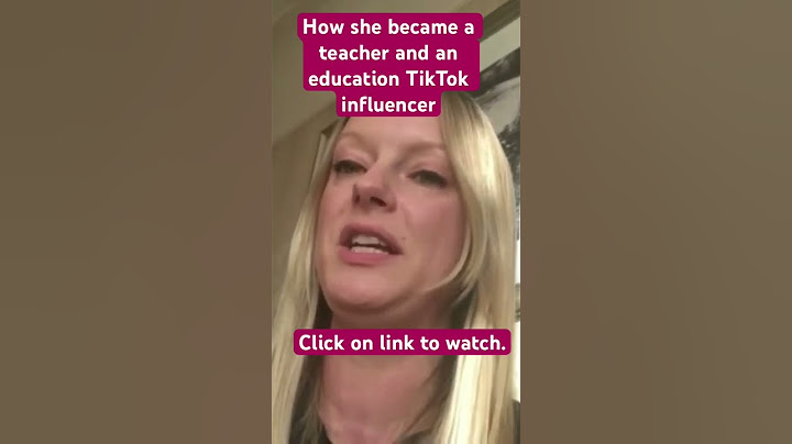 Teacher and TikTok influencer #tiktok #tiktokvideo #influencer #education