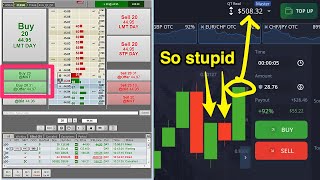 how i trade pocket option (as a complete idiot)