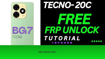 Tecno Spark 20c (BG7) FRP Unlock | No Bypass | 100% Working Method 2025