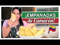 Como hacer EMPANADAS VENEZOLANAS FRITAS de CAMARON | Receta fácil de empanadas