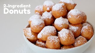 Easy 2-Ingredient Donuts 🍩 No Yeast &amp; No Egg!